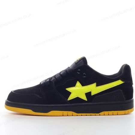 Replica A BATHING APE BAPE SK8 STA Men’s / Women’s Shoes ‘Black Yellow’ 001FWG701031X