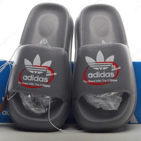 Replica Adidas Trefoil Sliders Beach Pool Sandals Men’s / Women’s Shoes ‘Dark Grey’