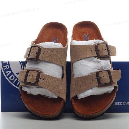 Replica Birkenstock Unisex Arizona Leather Mules Men’s / Women’s Shoes ‘Brown’ BK051103