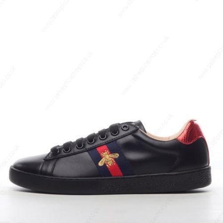 Replica Gucci ACE Bee Embroidered Men’s / Women’s Shoes ‘Black Red’ 429446-A38G0-1284