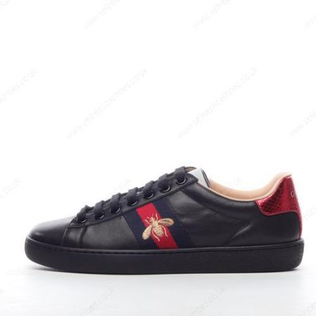 Replica Gucci ACE Embroidered Men’s / Women’s Shoes ‘Black Red’ 429446-A38G0-1284