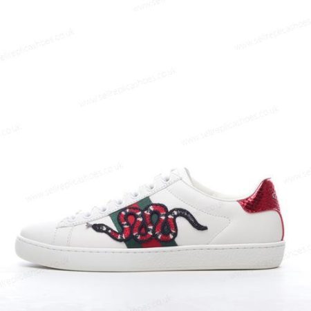 Replica Gucci ACE Embroidered Men’s / Women’s Shoes ‘White Red’ 456230-A38G0-9064