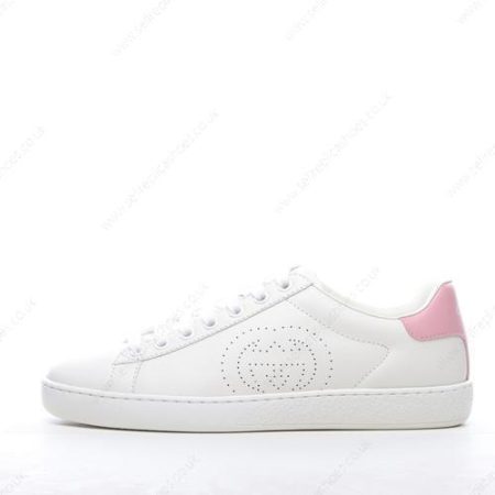 Replica Gucci ACE Interlocking G Men’s / Women’s Shoes ‘White Pink’ 598527-AYO70-9076