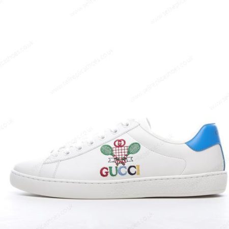 Replica Gucci ACE TENNIS Men’s / Women’s Shoes ‘White Blue’ 603696-AYO70-9096
