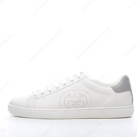 Replica Gucci New ACE Perforated Leather Trainers Men’s / Women’s Shoes ‘White’
