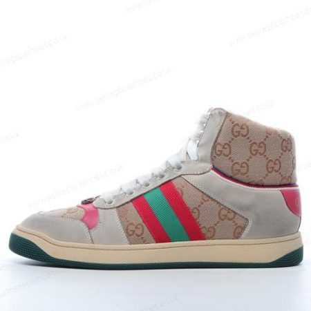 Replica Gucci Screener GG High Men’s / Women’s Shoes ‘Brown Green Red’