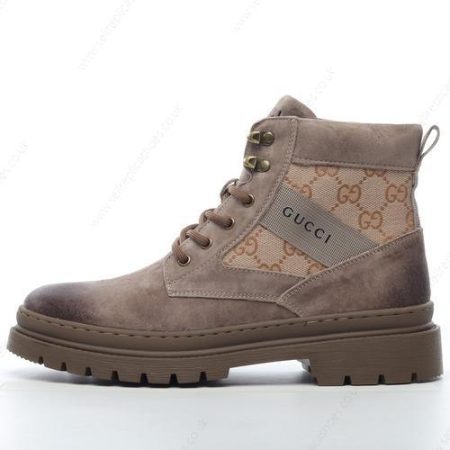 Replica Gucci Screener GG High Men’s / Women’s Shoes ‘Brown’