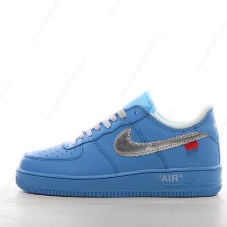 Replica Nike Air Force 1 Low 07 Off-White Men’s / Women’s Shoes ‘Blue Silver’ CI1173-400