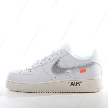 Replica Nike Air Force 1 Low 07 Off-White Men’s / Women’s Shoes ‘White Silver’ AO4297-100