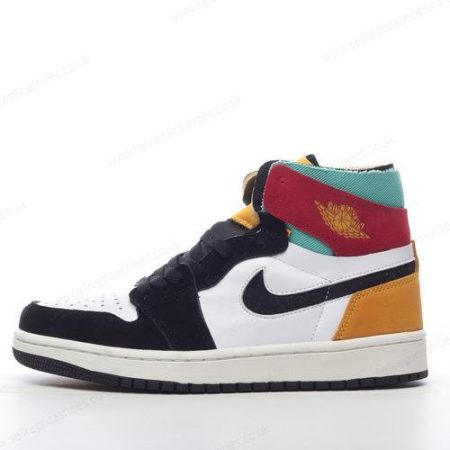 Replica Nike Air Jordan 1 High Zoom Air CMFT Men’s / Women’s Shoes ‘Black White Red Orange Green’ CT0978-016
