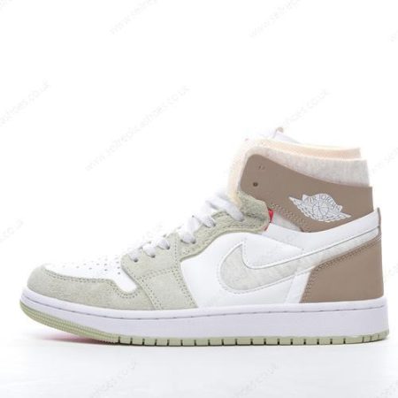 Replica Nike Air Jordan 1 High Zoom Air CMFT Men’s / Women’s Shoes ‘White Grey Olive’ CT0979-102