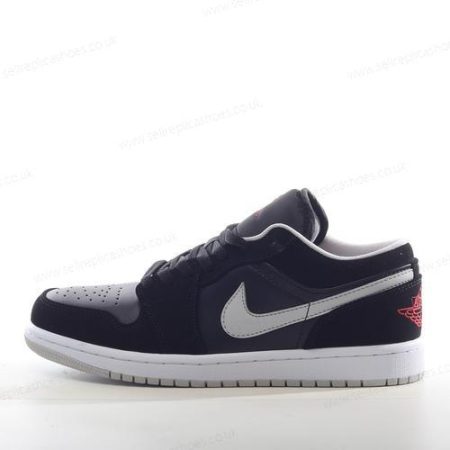 Replica Nike Air Jordan 1 Low Men’s / Women’s Shoes ‘Black Red Grey White’ 553558-032