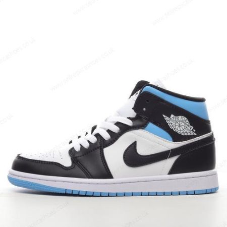 Replica Nike Air Jordan 1 Mid Men’s / Women’s Shoes ‘Black Blue’ BQ6472-102