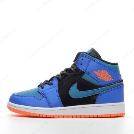 Replica Nike Air Jordan 1 Mid Men’s / Women’s Shoes ‘Blue Black’ 554725-440