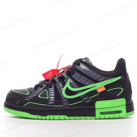 Replica Nike Air Rubber Dunk Low Men’s / Women’s Shoes ‘Black White Green’ CU6015-001