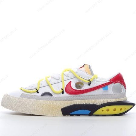 Replica Nike Blazer Low x Off-White Men’s / Women’s Shoes ‘White Red’ DH7863-100
